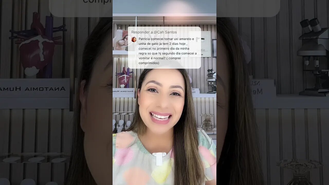 É normal vomitar tomando uxi amarelo e unha de gato?