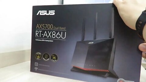 Roteador ASUS RT-AX86U (AX5700) WiFi6 Dual Band Gigabit Ethernet com porta 2.5Gbps