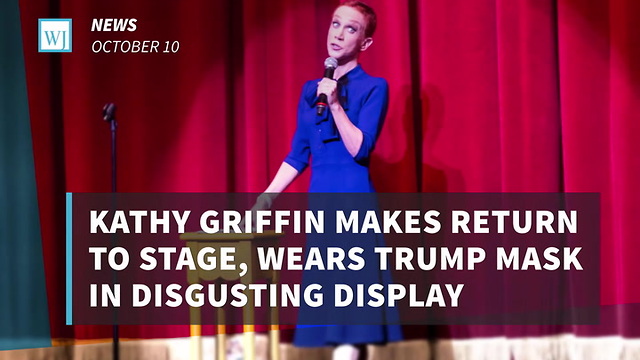 Kathy Griffin Makes Return To Stage, Wears Trump Mask In Disgusting Display