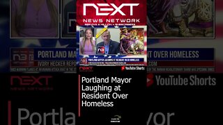 Portland Mayor Laughing at Resident Over Homeless #shorts