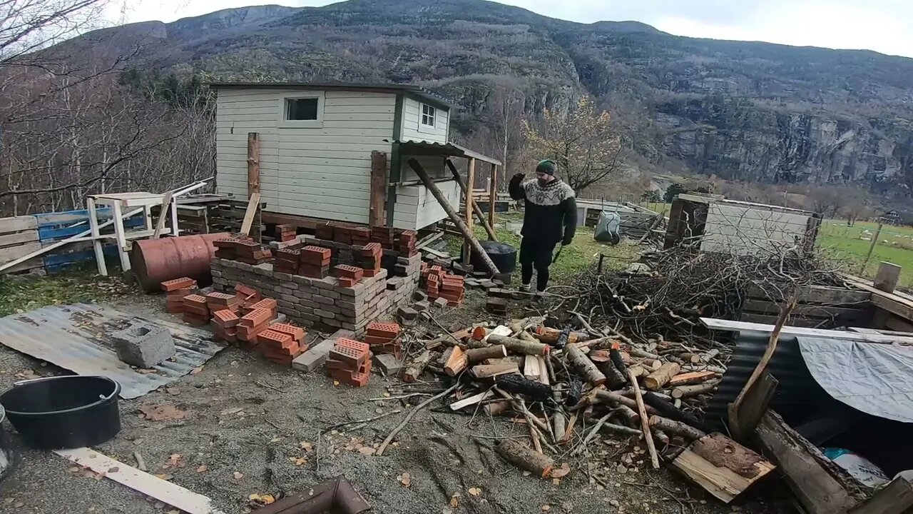 building a fire pit