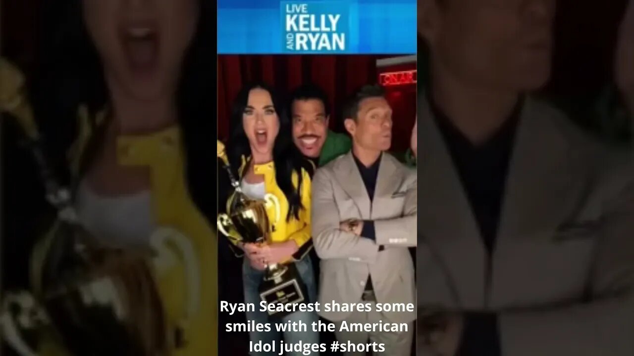 Ryan Seacrest shares some smiles with the American Idol judges #shorts