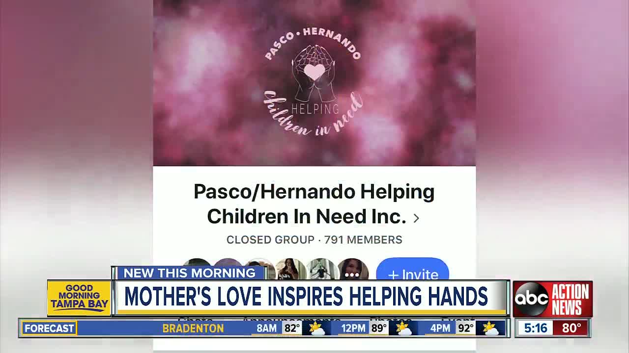 Mom sees huge demand after creating group helping kids in need