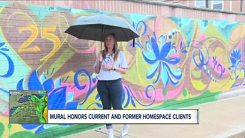 Mural honors past and present clients at Home Space in Buffalo