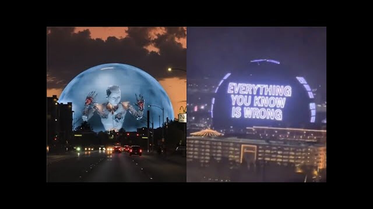 STRANGE THINGS ARE HAPPENING IN LAS VEGAS ON THE SPHERE! WHAT DOES THIS MESSAGING MEAN???