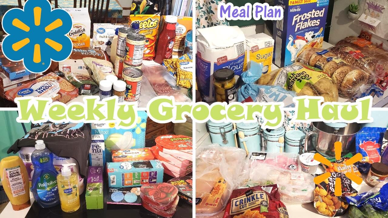 Walmart Haul | Aldi Haul | Family of 5 | Meal plan | Budget spending| February 2024