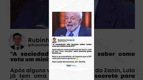 Essa é a democracia pregada pela esquerda e o PT. #shorts #stf #lula #juiz