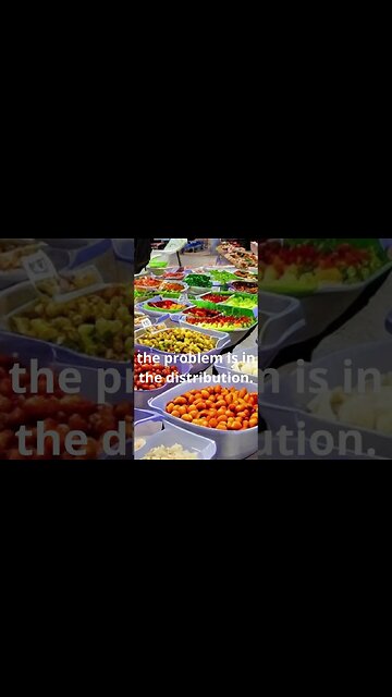 With our world's resources we are able to produce enough food to feed the entire population.#shorts