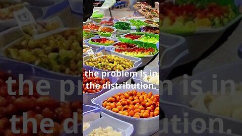 With our world's resources we are able to produce enough food to feed the entire population.#shorts
