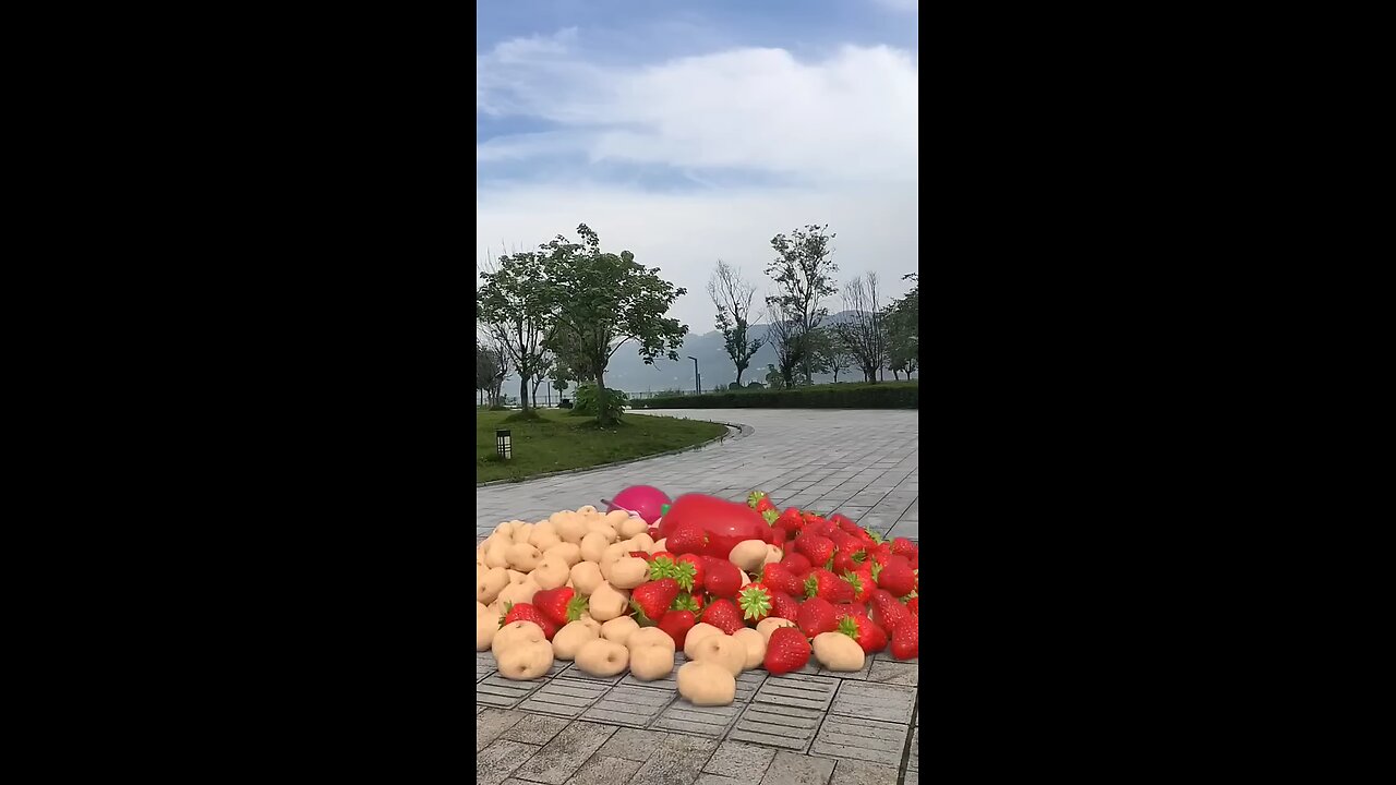 fruit crossed 🔀 animation. 3d_parv_.