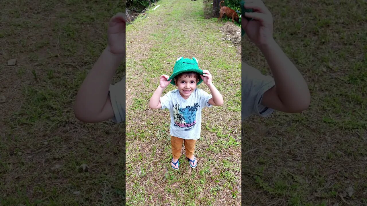 Bucket Hat Sapinho, de Crochê! #shorts