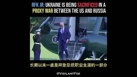 #RFK Jr关于#俄乌战争：乌克兰在一场代理人战争中被牺牲 Jay译制（提请注意俄乌战争爆发原因是北约东扩而非川普退出中导条约）