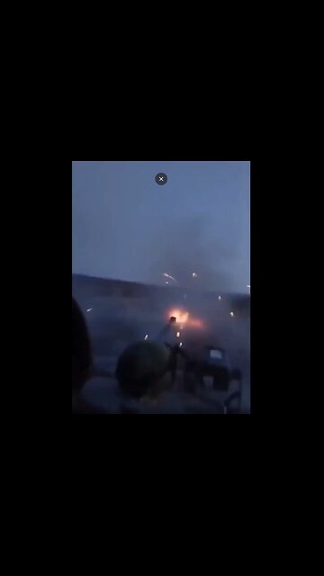 Russian soldier records a BMD-2 firing its 30mm 2A42 autocannon towards Ukrainian positions