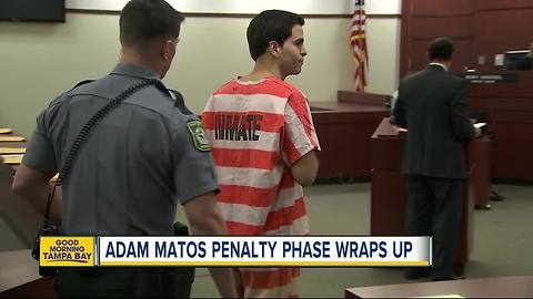 Adam Matos: Jury to decide whether or not convicted quadruple murderer will receive death penalty