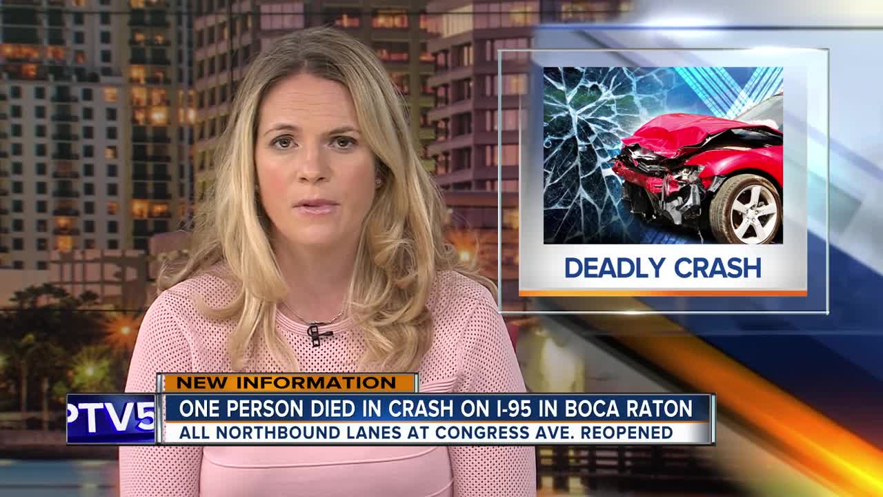 Teen killed in early morning crash on I-95 in Boca Raton