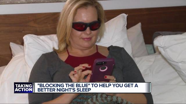 Blue light blocking technology aims to help people get better sleep