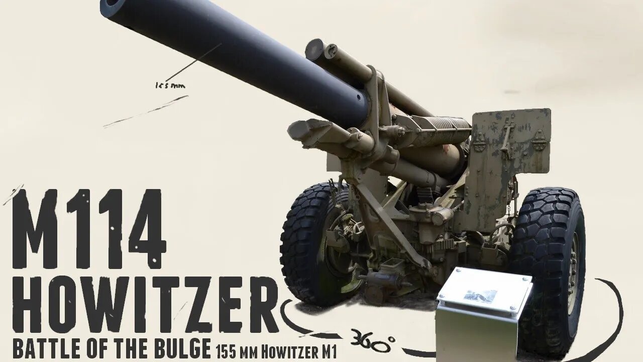 M114 155mm Howitzer - Walkaround - National Museum of Military History Diekirch.