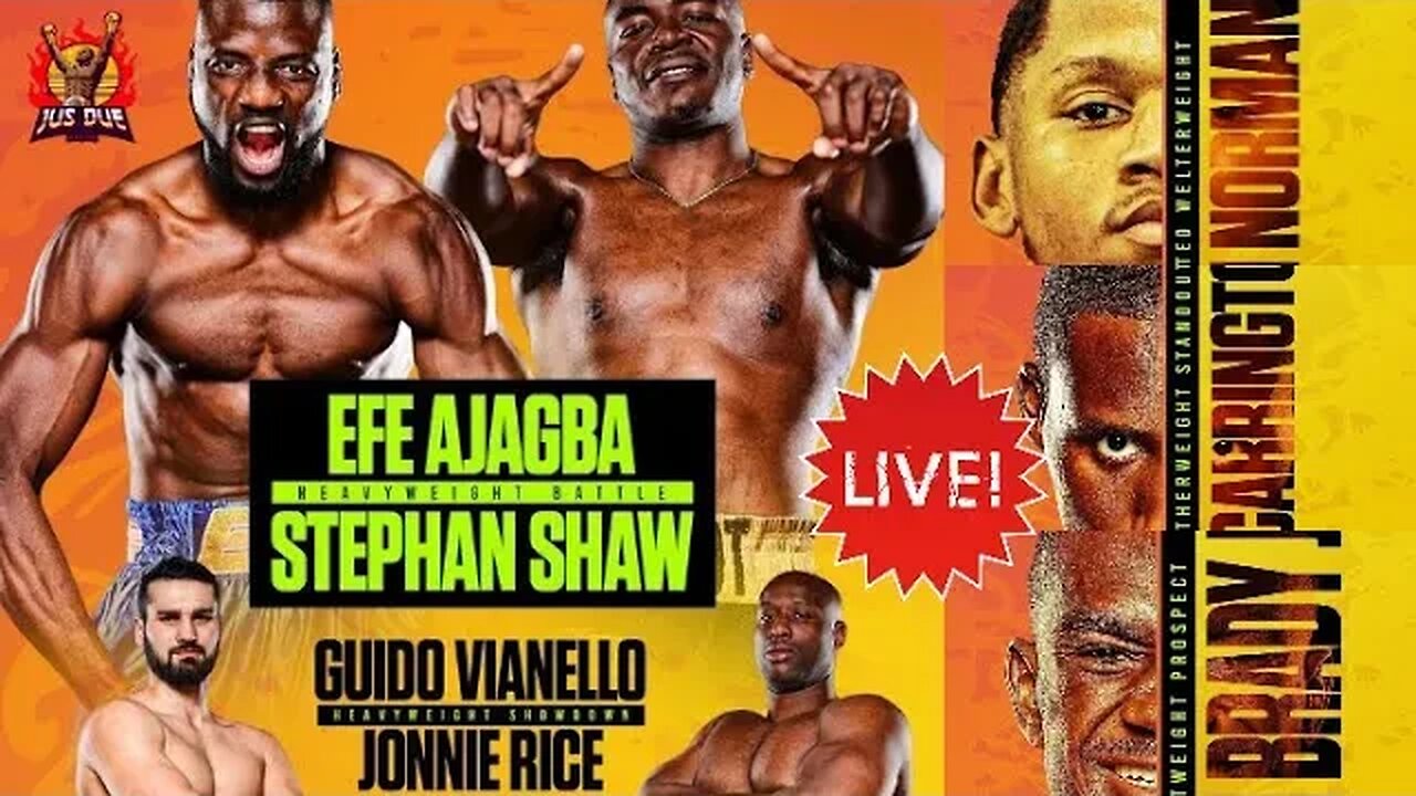 EFE AJAGBA vs STEPHAN SHAW FULL CARD • BRAIN NORMAN JR • BRUCE CARRINGTON • HAVEN BRADY JR #TWT