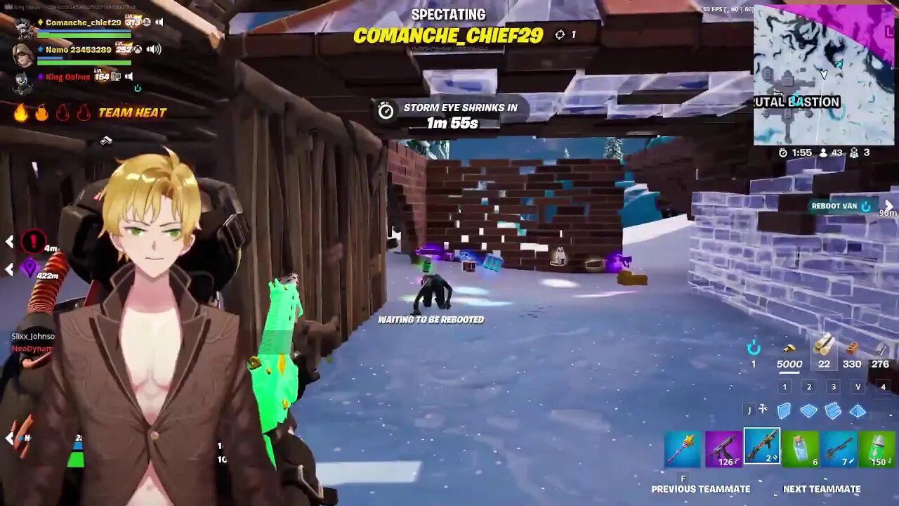 Golden King Vtuber Grinds fortnite for the new skin