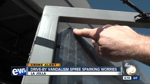 La Jolla drive-by vandalism spree sparking worries