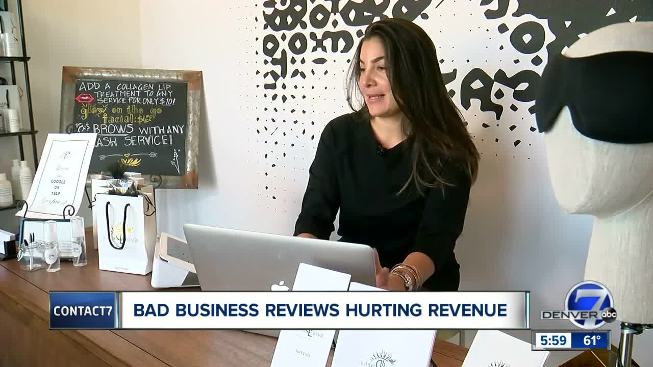 Denver lash salon owner says she's the victim of fake reviews