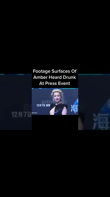 Amber Heard DRUNK at Press Event