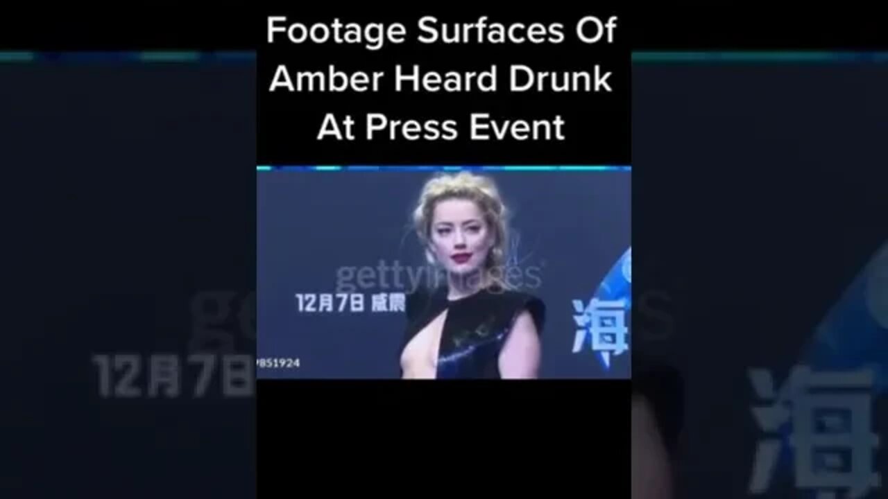Amber Heard DRUNK at Press Event