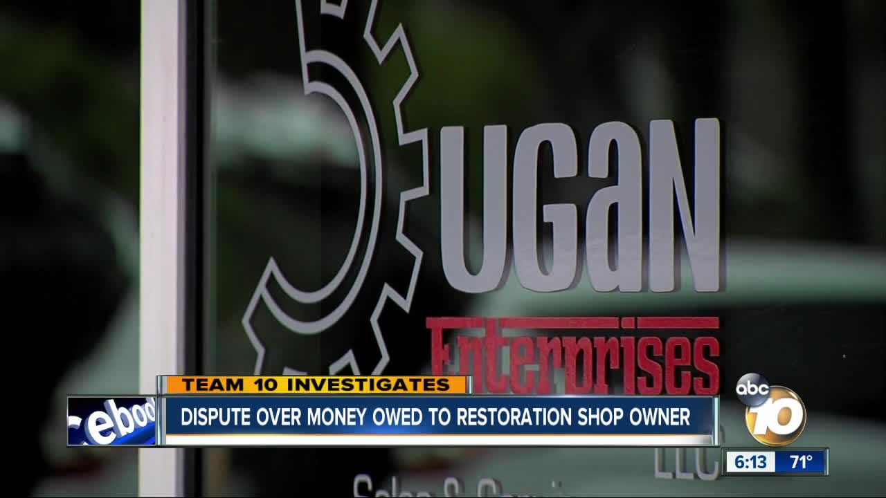 Dispute over money owed to Santee restoration shop owner