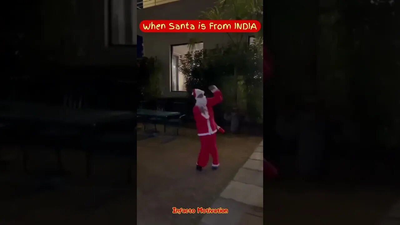When Santa comes to India #shorts #youtubeshorts #santa
