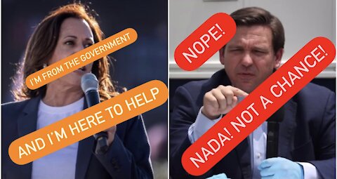 Kamala: Here! DeSantis: Nope! Never! Not A Chance!