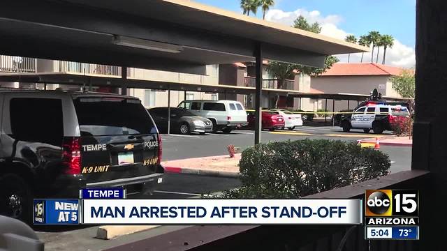 Man arrested after stand-off in Tempe