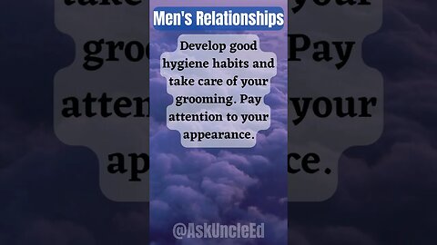 Men's Relationships : Good Hygiene