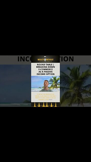 Generate Passive Income with E-commerce