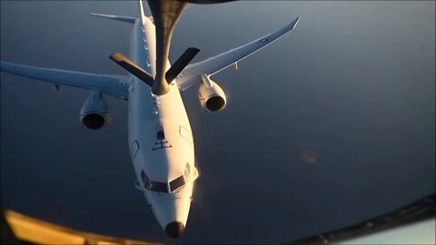 U.S. Navy P-8A Poseidon Anti Submarine Mid-Air Refueling #Shorts