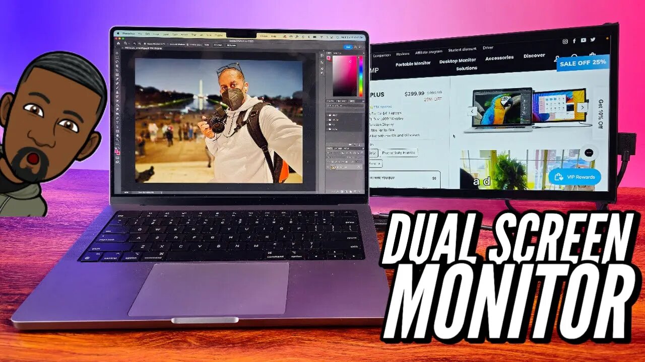 Duex Plus Dual Screen Laptop Monitor From Mobile Pixels