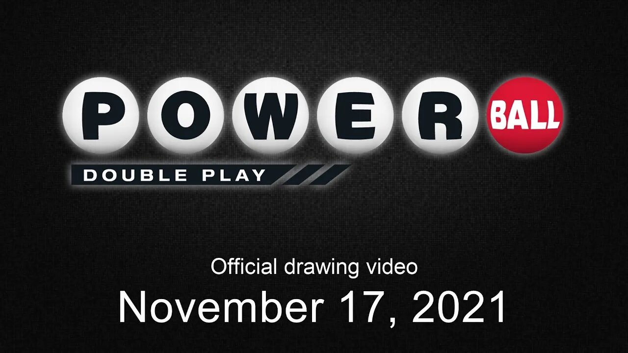 Powerball Double Play drawing for November 17, 2021