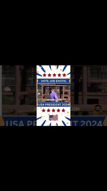 To all u lawmakers out there I got a gift for ya. Vote Joe Exotic the Tiger King President for 2024