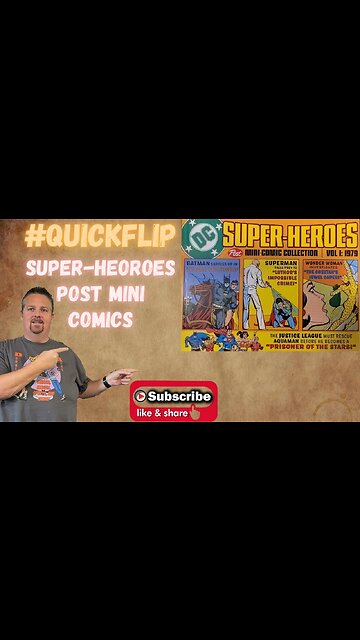DC Super-Heroes Post Cereal Mini Comic Collection Vol.1 1979 #QuickFlip Comic Review #shorts
