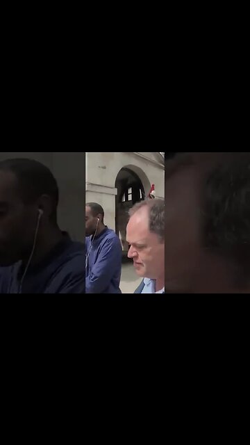 HE IS VERY SORRY WHEN THE POLICE COME AFTER HIM FOR BEING RUDE TO THE KINGS GUARDS #metpolice