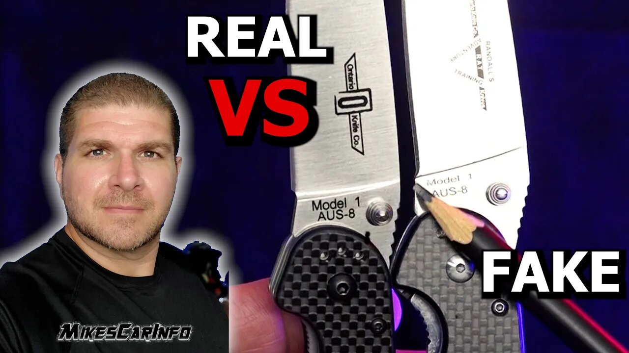 Ontario RAT 1 Real Vs Fake Knife