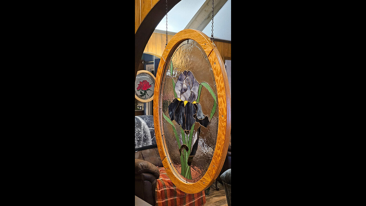 Oval Frame for Stained Glass