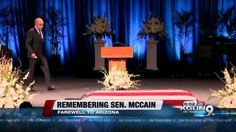 Friends, political rival say goodbye to McCain Thursday