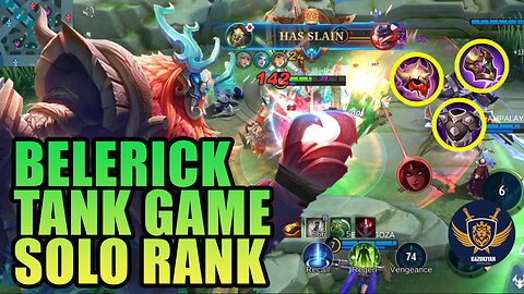 BELERICK TANK SOLO RANK GAME - Kasama ko nag Game Rage Masaya toh #kazukiyanofficial