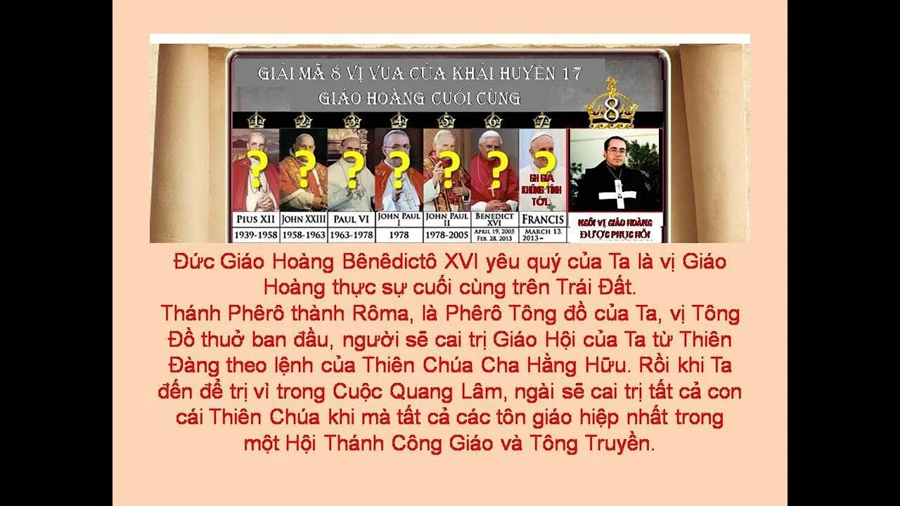 Vua Nước Pháp, sẽ chuẩn bị cho William lên ngôi Phêrô II. GH Bênêđict sớm được đưa về Thiên Đàng.