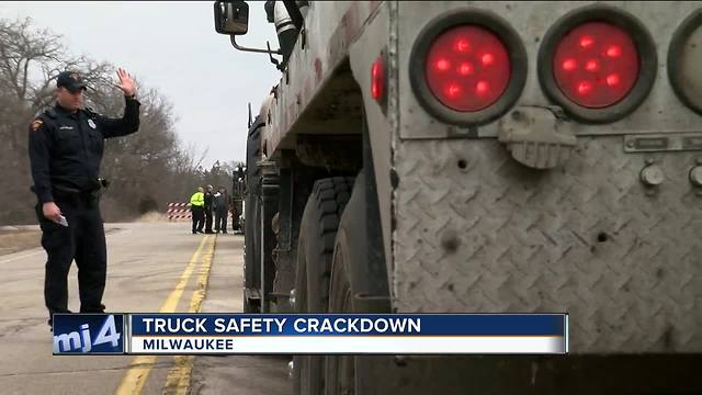 Milwaukee law enforcement cracking down on unsafe trucks