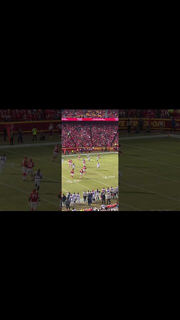 Kelce getting flipped!