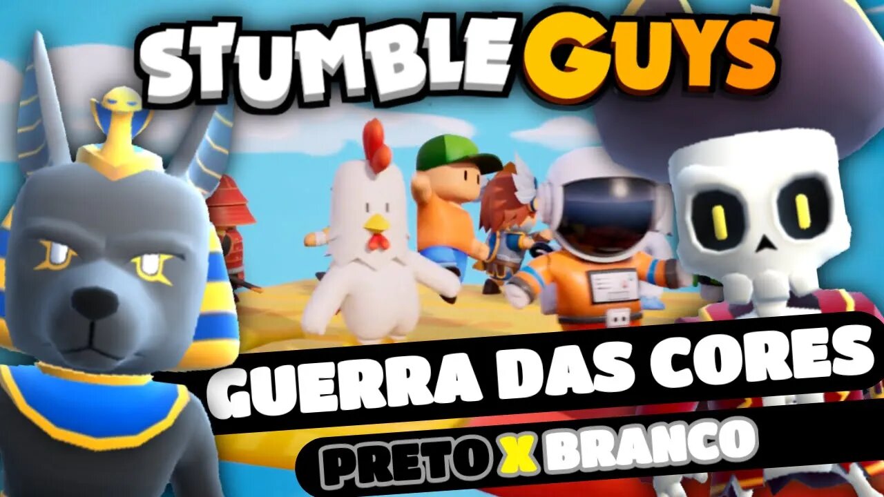 #stumbleguys GUERRA DAS CORES PRETO X BRANCO