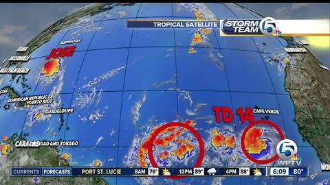 Friday morning tropical update: Jose shifts west toward Maryland