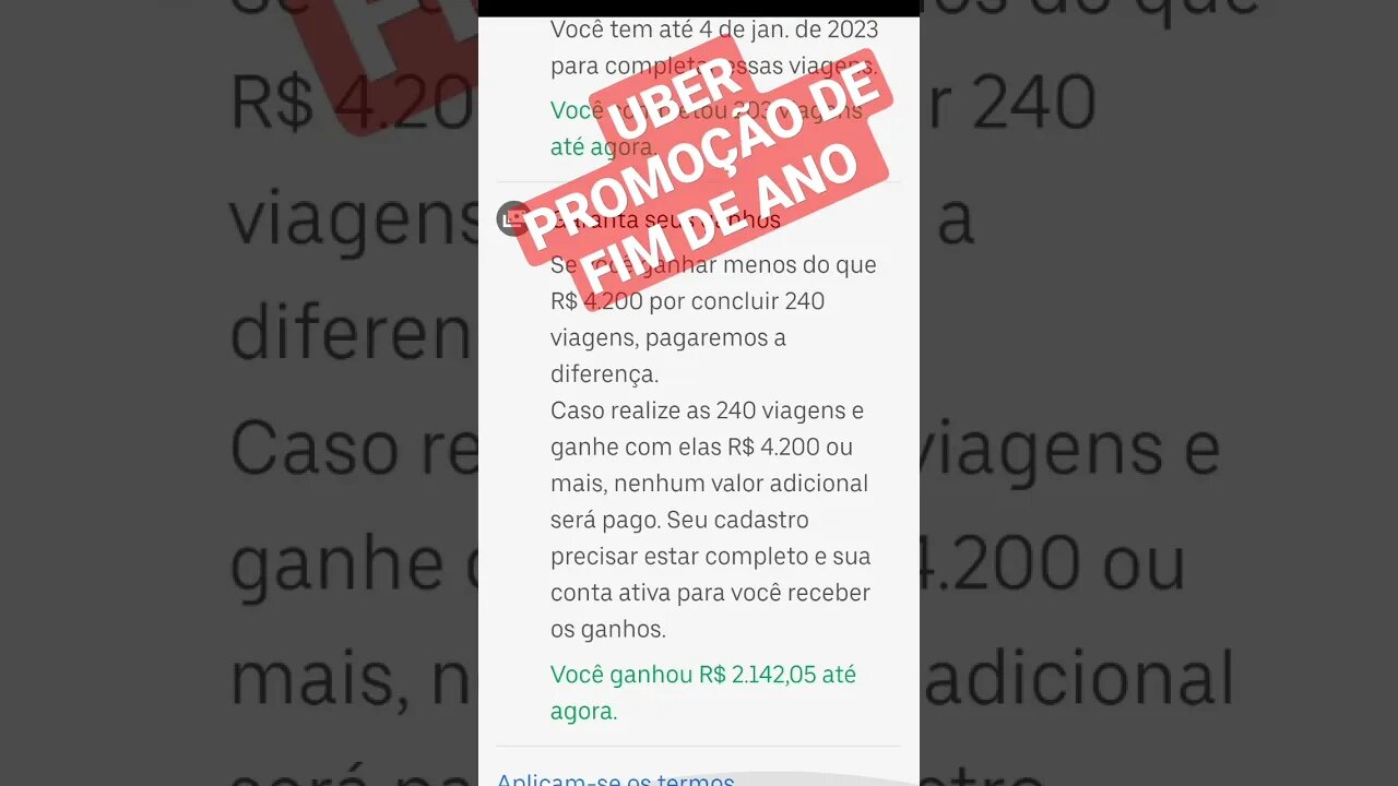 PROMOÇÃO UBER