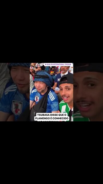 Japonês falando do Flamengo no Catar
